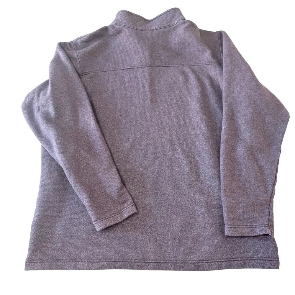 Columbia‎ Mens XL Quarter Zip Pullover Sweater Heathered Purple Gray Mock Neck
